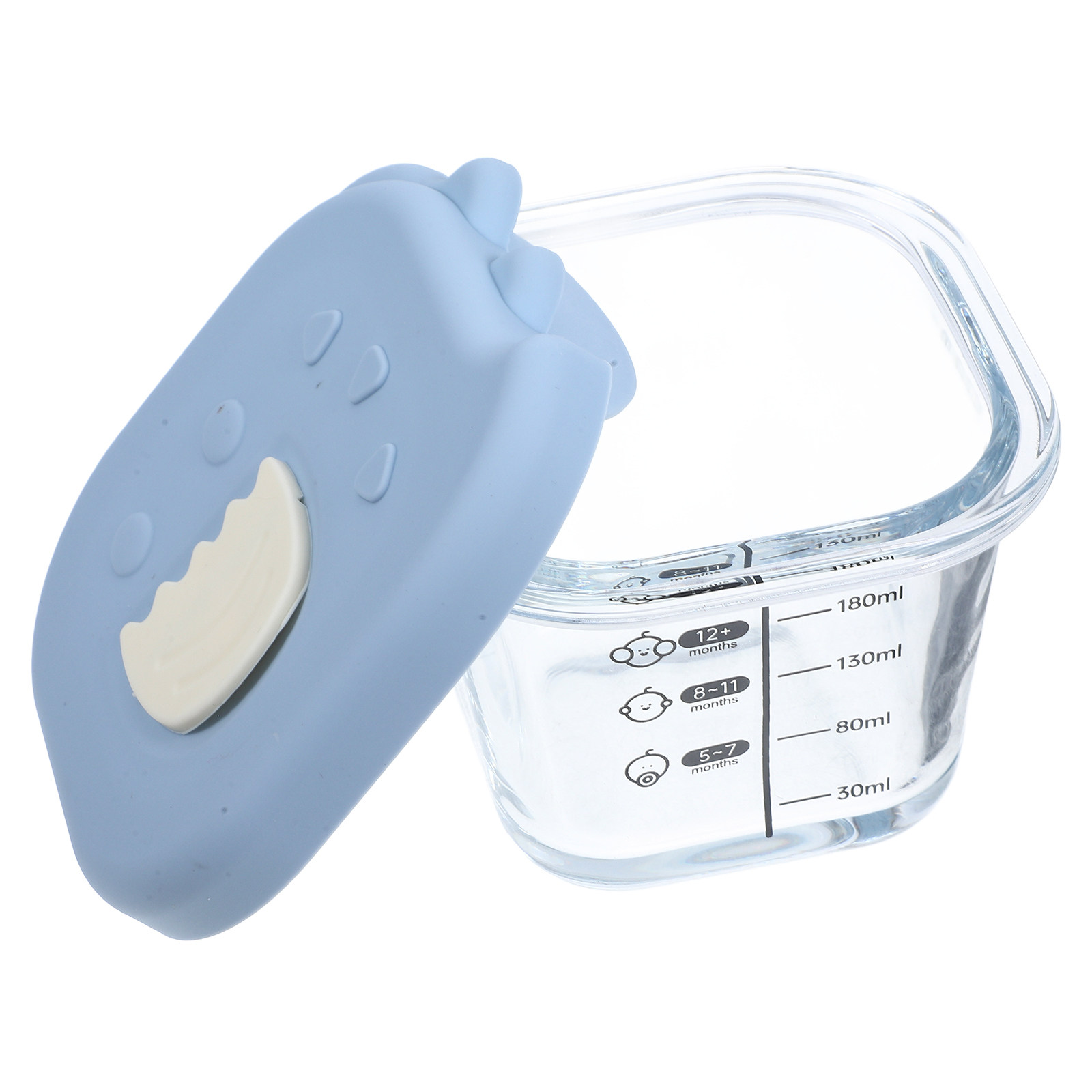 Baby Food Containers Glass - Стеклянная миска для кормления младенцев, прозрачная,