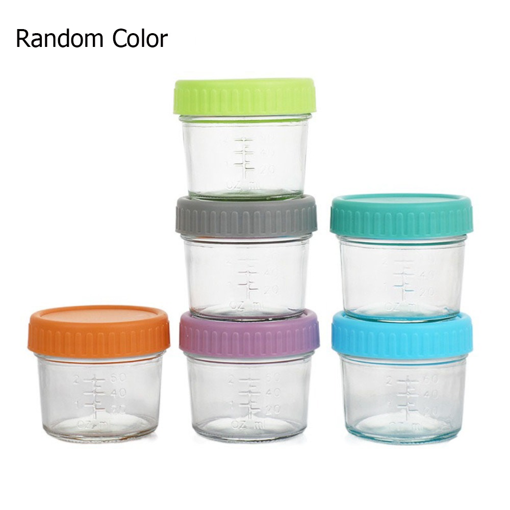 Baby Food Glass Jars - 6 шт., многофункциональная стеклянная банка для