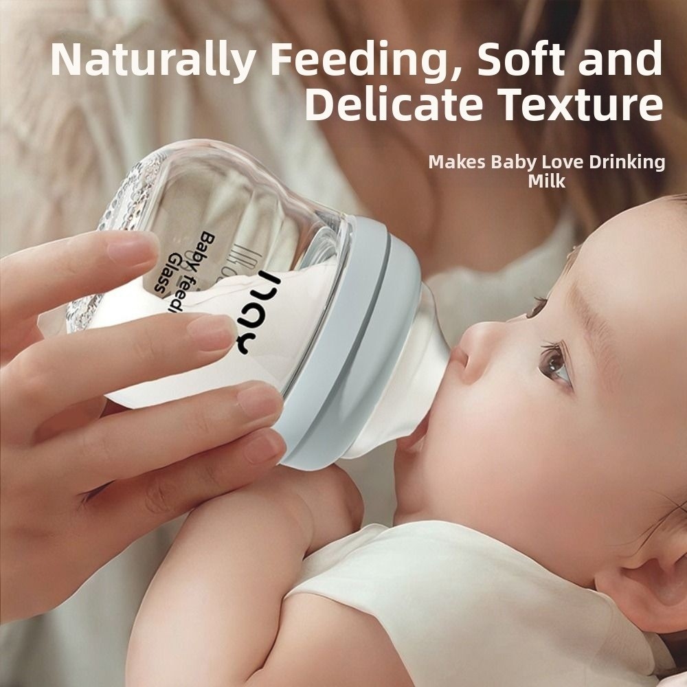 Baby Food Containers Glass - Стеклянная детская бутылочка против метеоризма, против