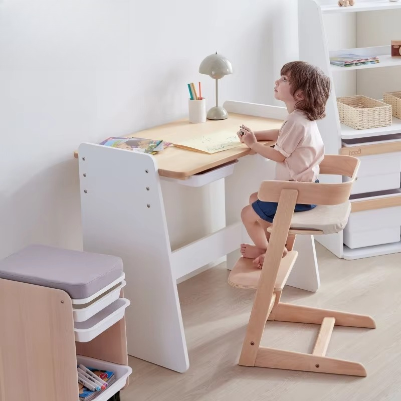 Baby Food Chair - Аккуратное деревянное детское обеденное сиденье, регулируемый