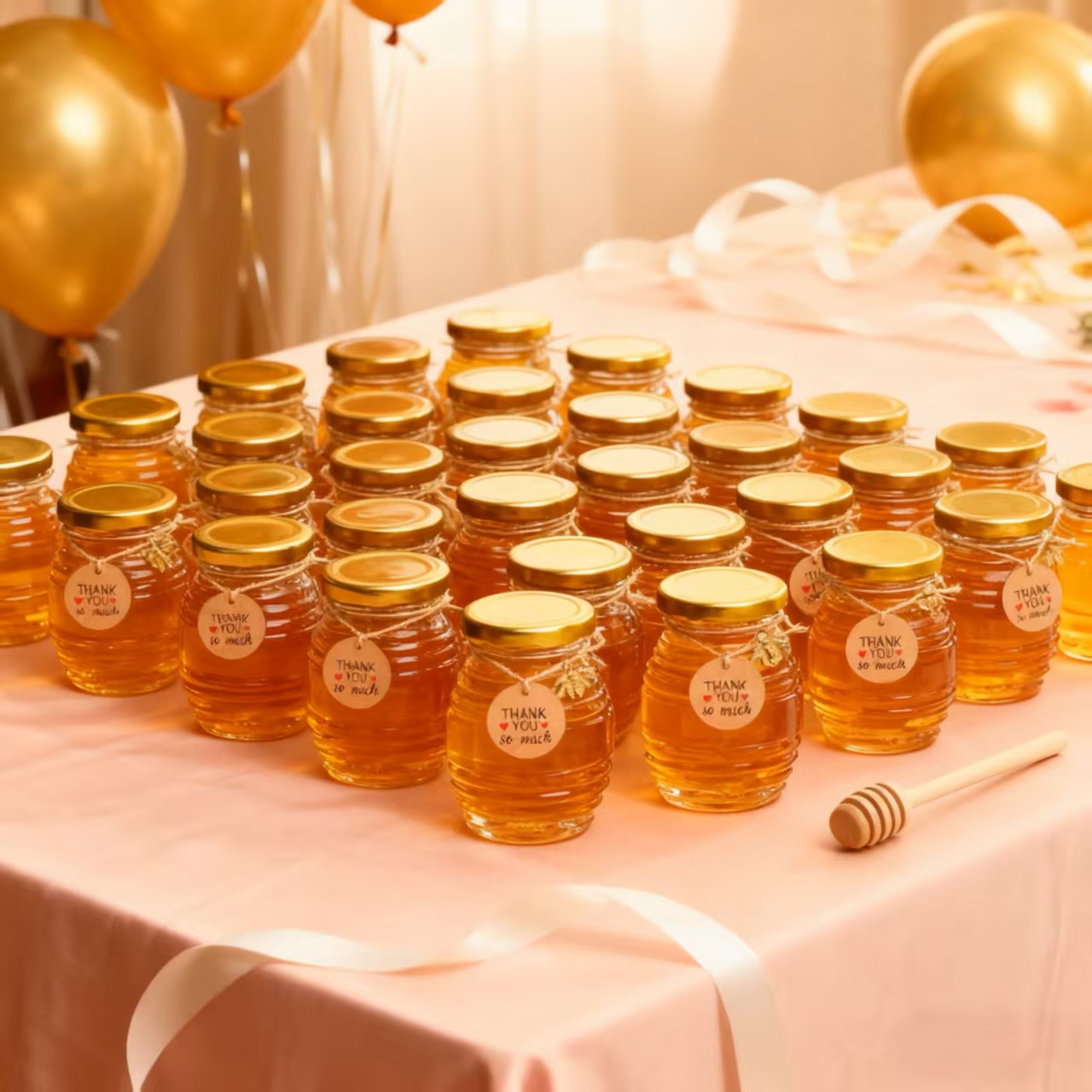 Baby Food Glass Jars - Набор мини-стеклянных баночек для меда, 12/24/36