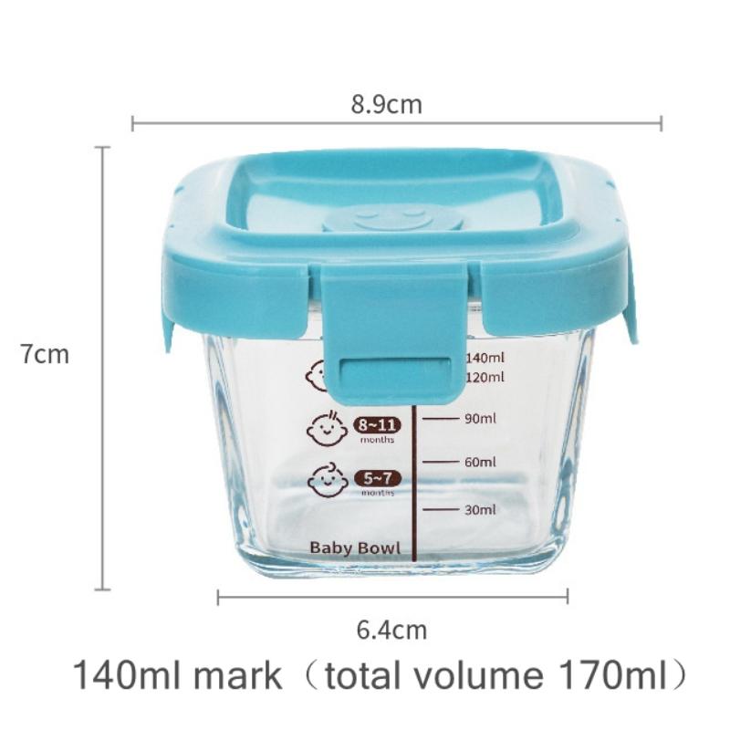 Baby Food Containers Glass - Термостойкий контейнер для хранения Spock 3-в-1: