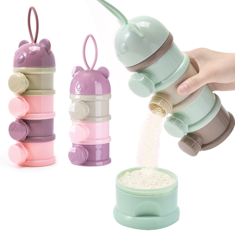 Baby Food Equipment - Три/четырехъярусный портативный контейнер для еды, порошок,