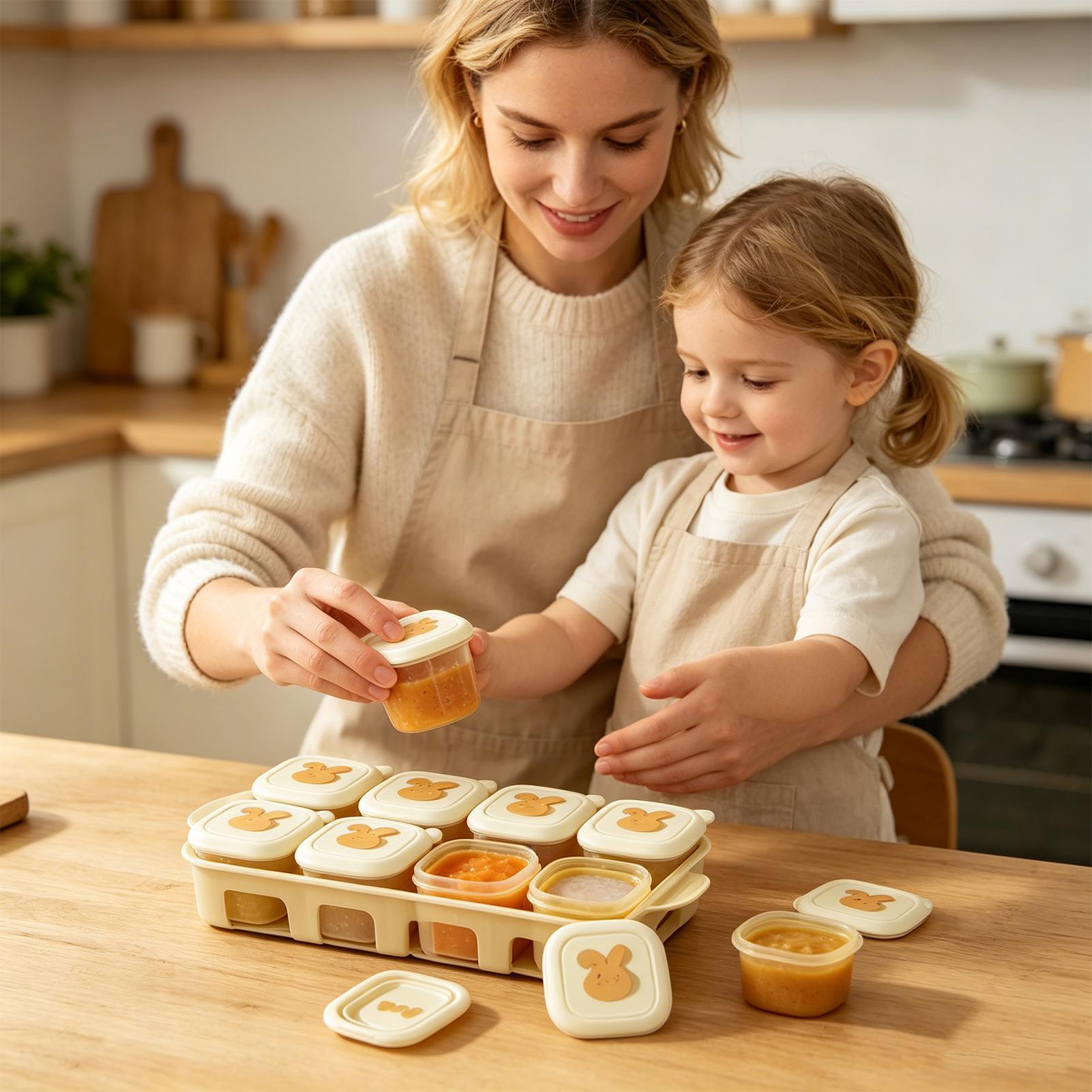 Контейнер-кубик для заморозки  – обзор и цена Baby Food Yogurt