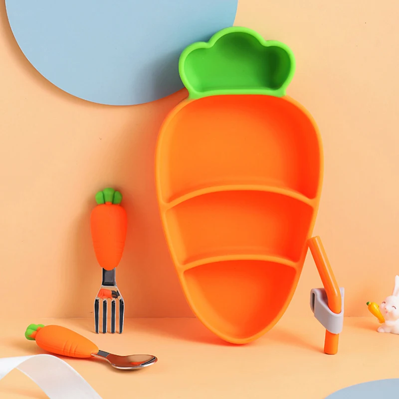 Детская морковная силиконовая  – обзор и цена Self Feed Spoon