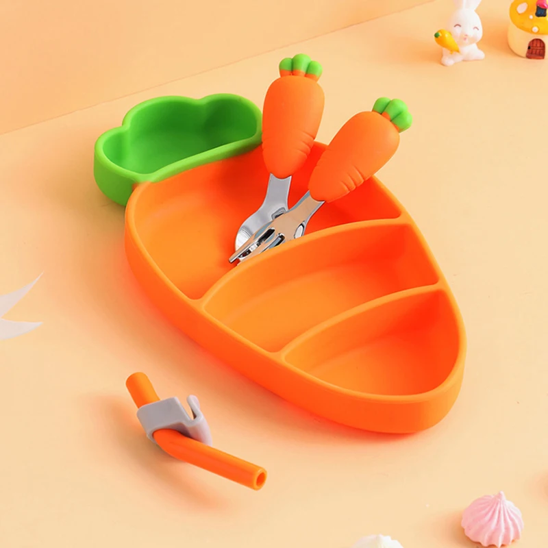 Детская морковная силиконовая  – обзор и цена Self Feed Spoon