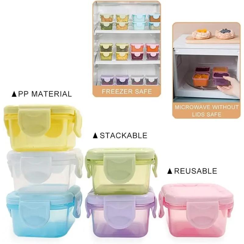 Набор из 4 мини-контейнеров дл – обзор и цена Baby Food Containers Glass