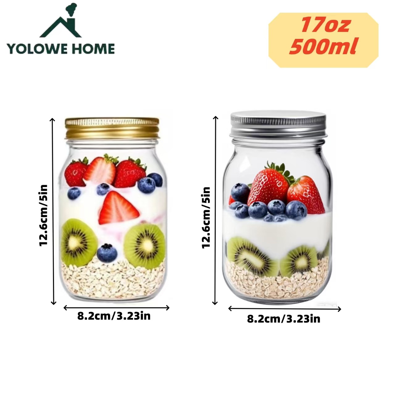6 шт., 12 шт., 500 мл/16 унций – обзор и цена Baby Food Containers Glass