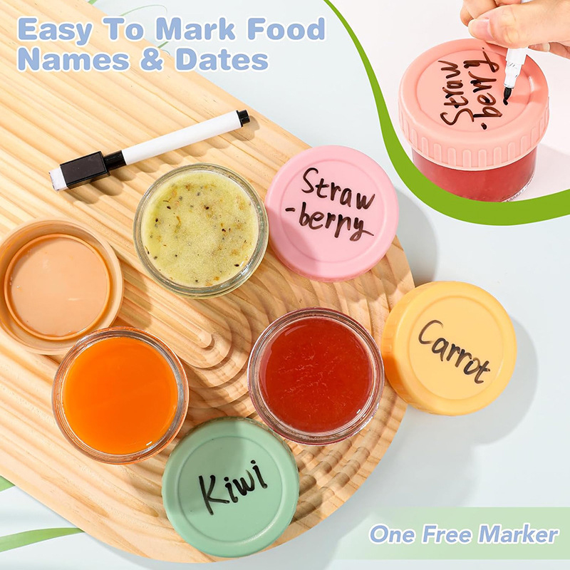Набор из 6 стеклянных баночек  – обзор и цена Baby Food Yogurt