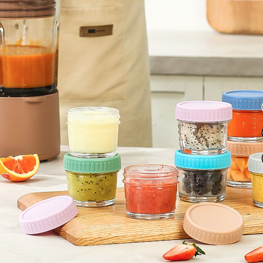 6 шт., стеклянная банка Mason  – обзор и цена Baby Food Glass Jars