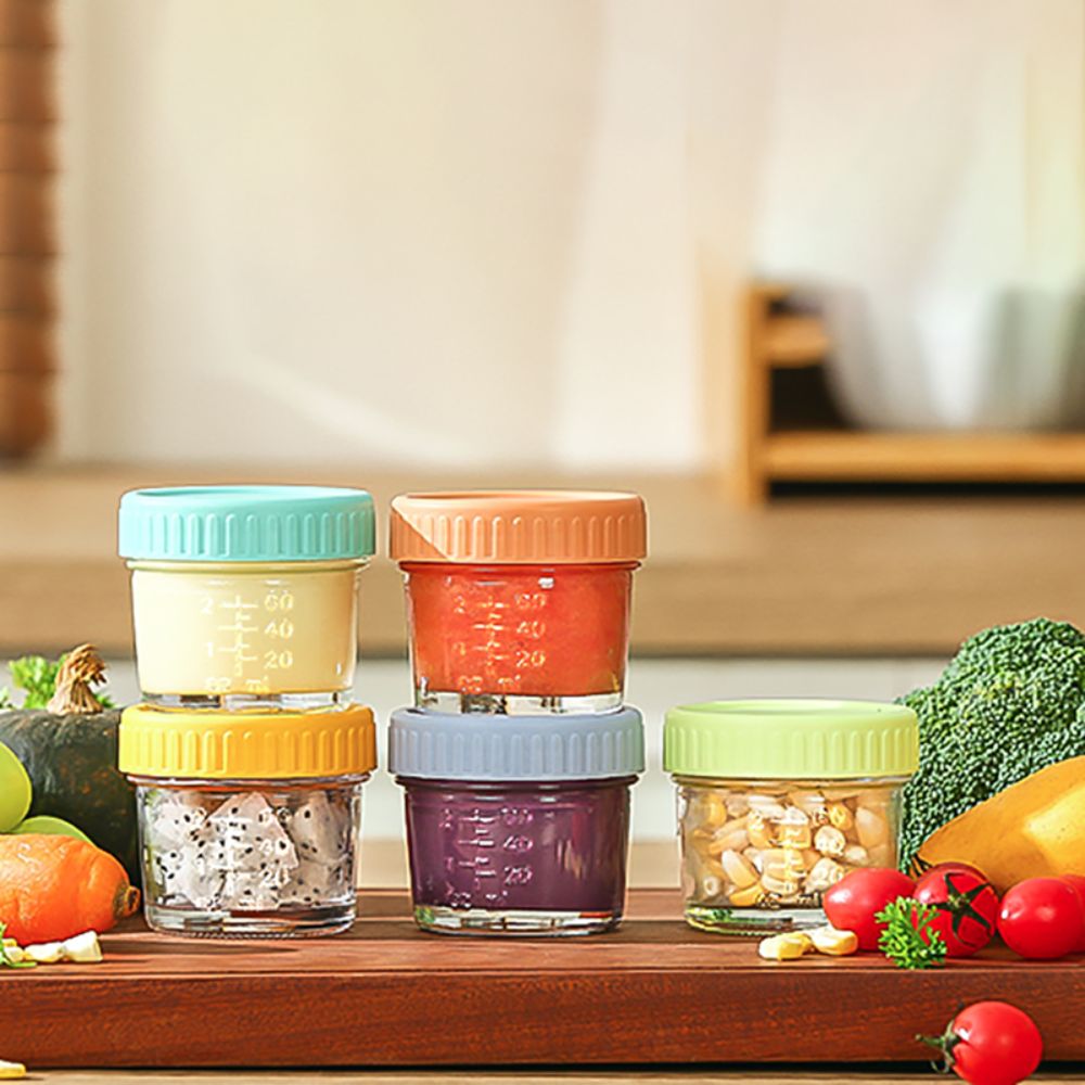 6 шт. стеклянная банка для дет – обзор и цена Baby Food Glass Jars