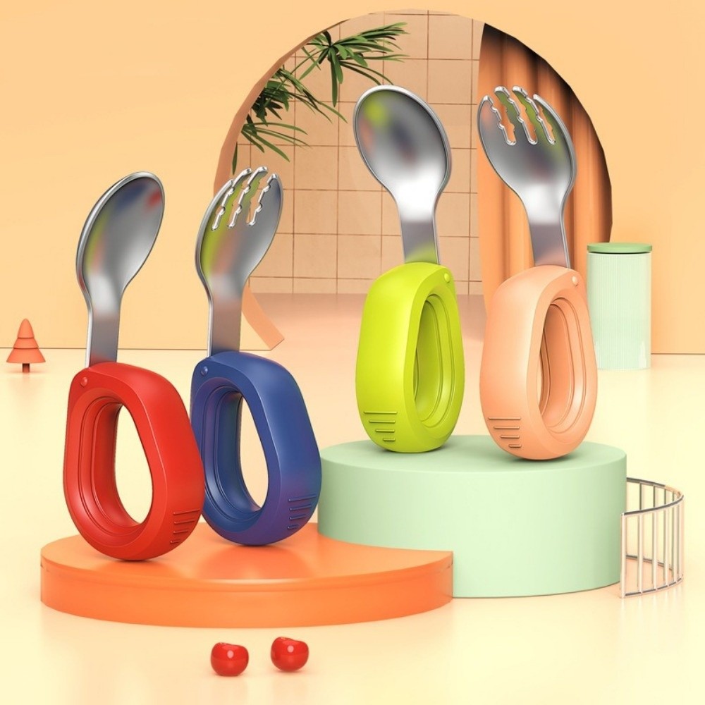 Силиконовая ручка, набор детск – обзор и цена Self Feed Spoon