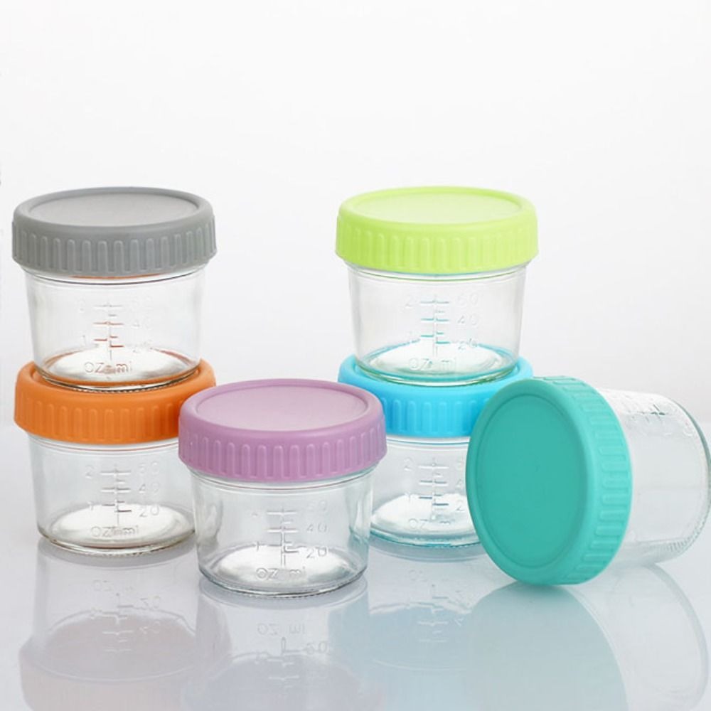 Набор из 6 многоразовых стекля – обзор и цена Baby Food Glass Jars