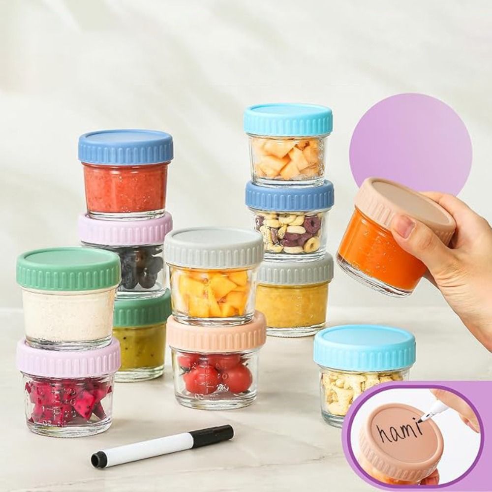 6 шт., стеклянная банка Mason  – обзор и цена Baby Food Glass Jars