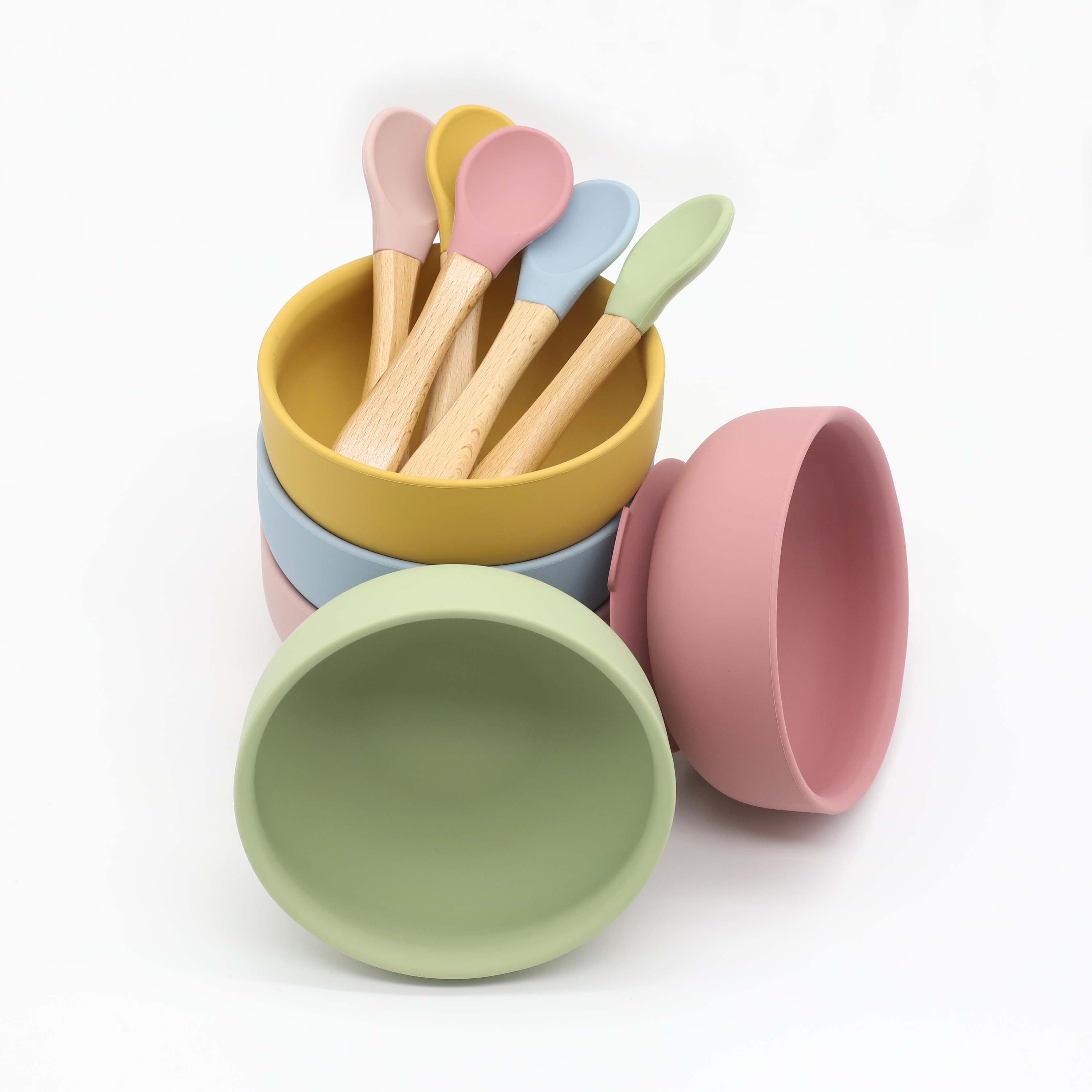 Силиконовая миска с присоской, – обзор и цена Baby Food Set