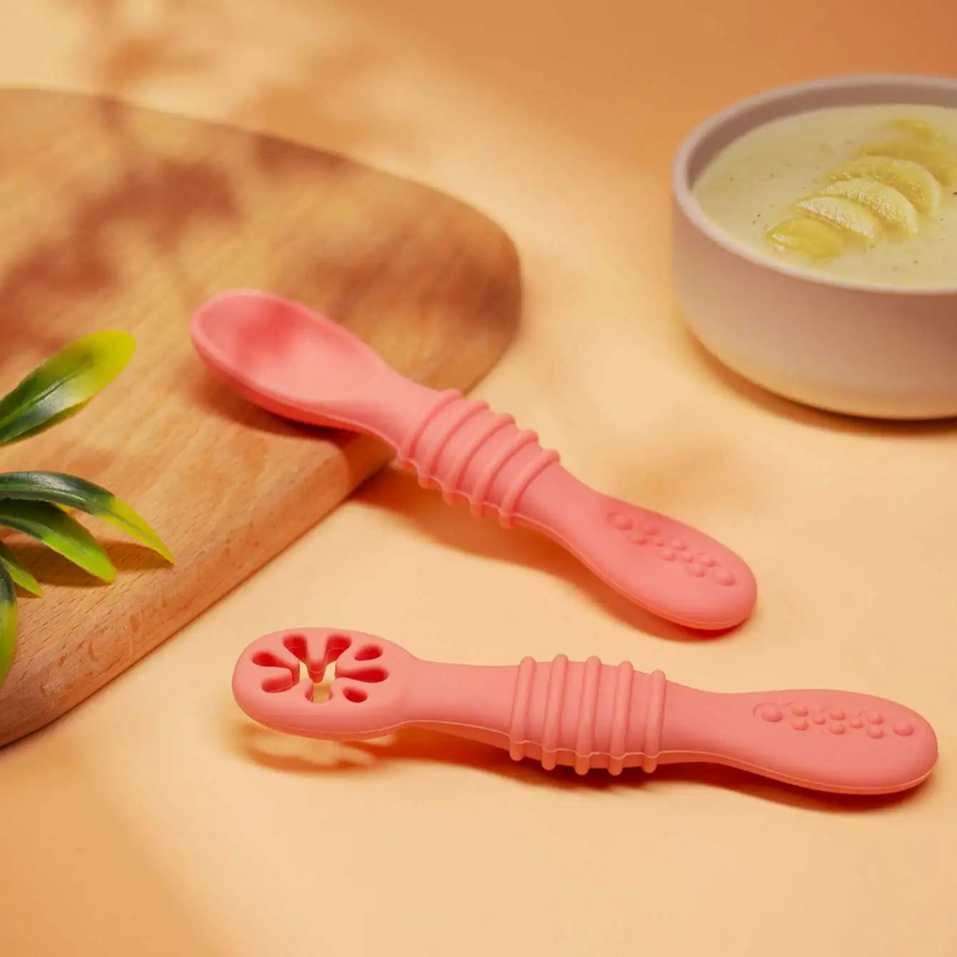 2 шт., детская силиконовая лип – обзор и цена Self Feed Spoon